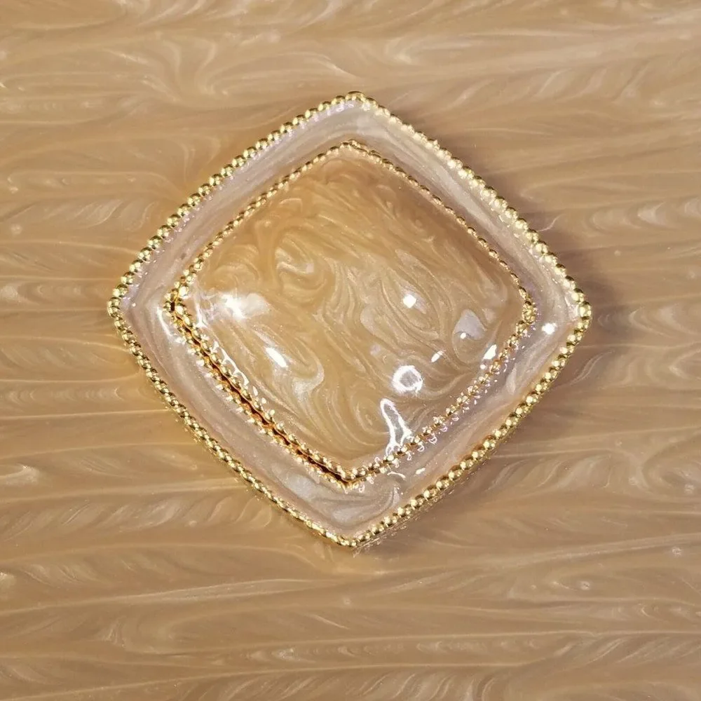Mike + Ally Chateau Wastebasket Luxury Bathroom Accessories Vintage Discontinued